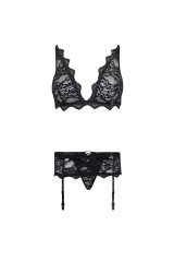 LIVCO CORSETTI FASHION - BELITA LC 90231 REGGISENO + SLIP + REGGISENO NERO L/XL