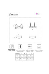 LIVCO CORSETTI FASHION - CERISEMA LC 21005 REGGISENO + SLIP CORALLO S/M
