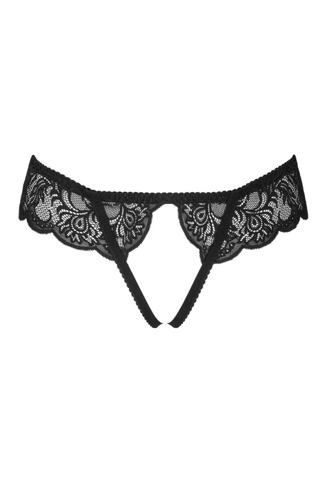 LIVCO CORSETTI FASHION - LOVE STORY LC 90679 PANTY CROTCHLESS NERO L/XL