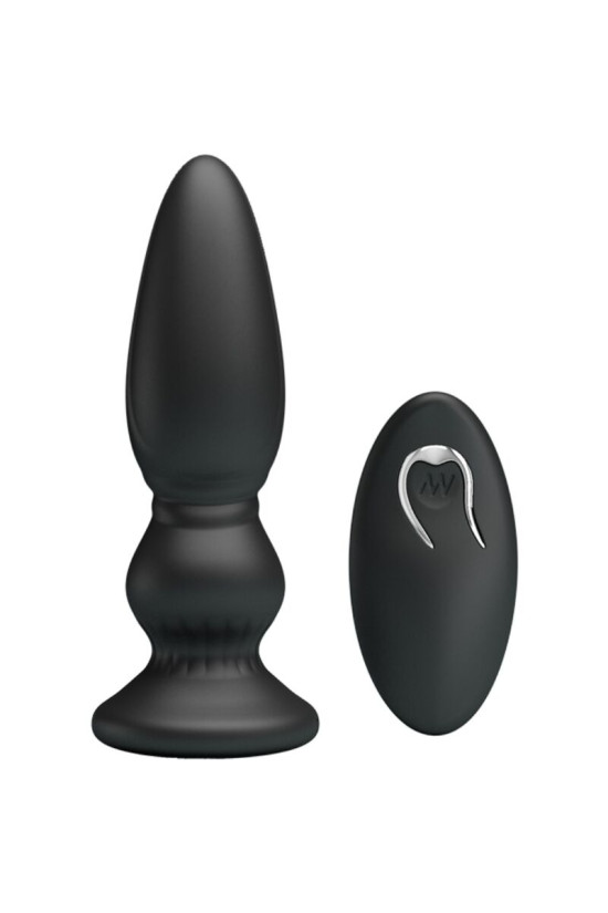 MR PLAY - POTENTE VIBRATORE TELECOMANDO PLUG ANALE NERO