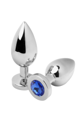 METAL HARD - PLUG ANALE DIAMOND BLUE PICCOLO 5.71CM