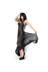 CHILIROSE - CR 3883 BABYDOLL LUNGO NERO S/M