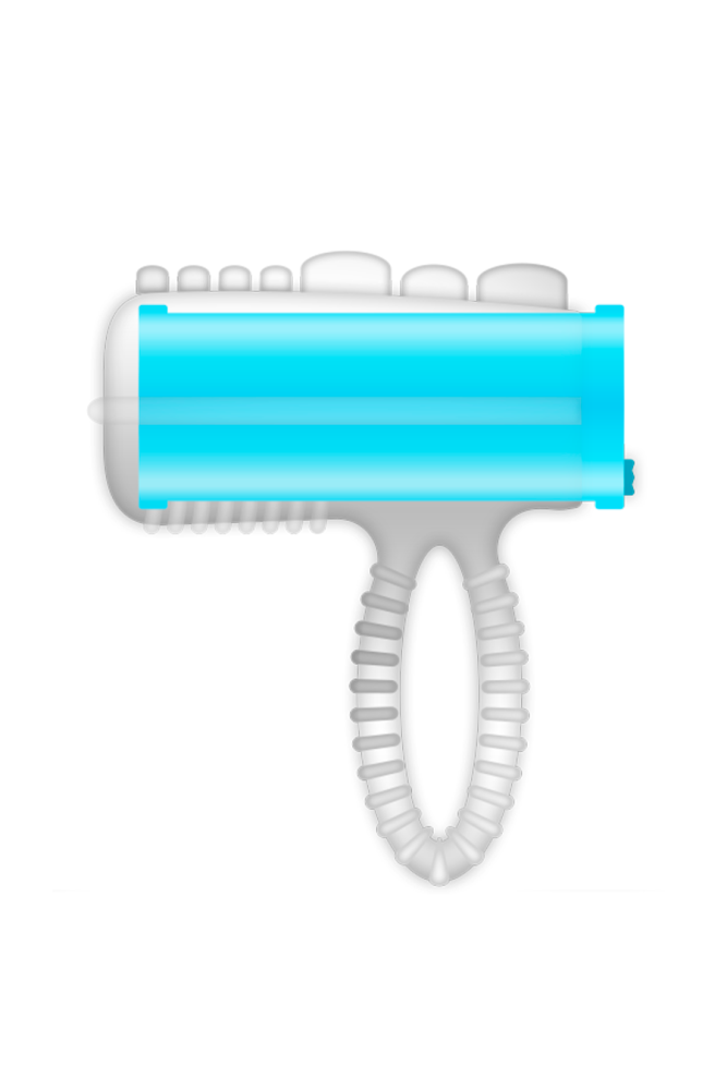 CASUAL LOVE - ANELLO LINGUA VIBRANTE BLU