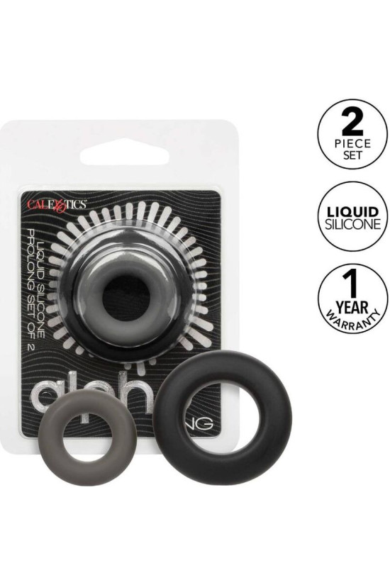 CALEXOTICS - ALPHA SET DI 2 ANELLI PROLONG GRIGIO