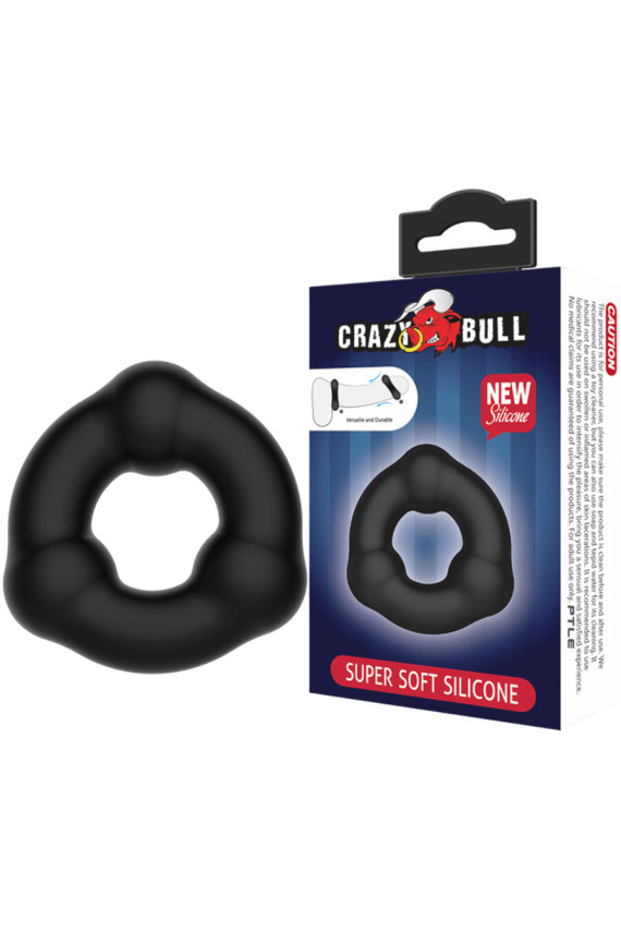 CRAZY BULL - ANELLO IN SILICONE SUPER MORBIDO CON NODULI