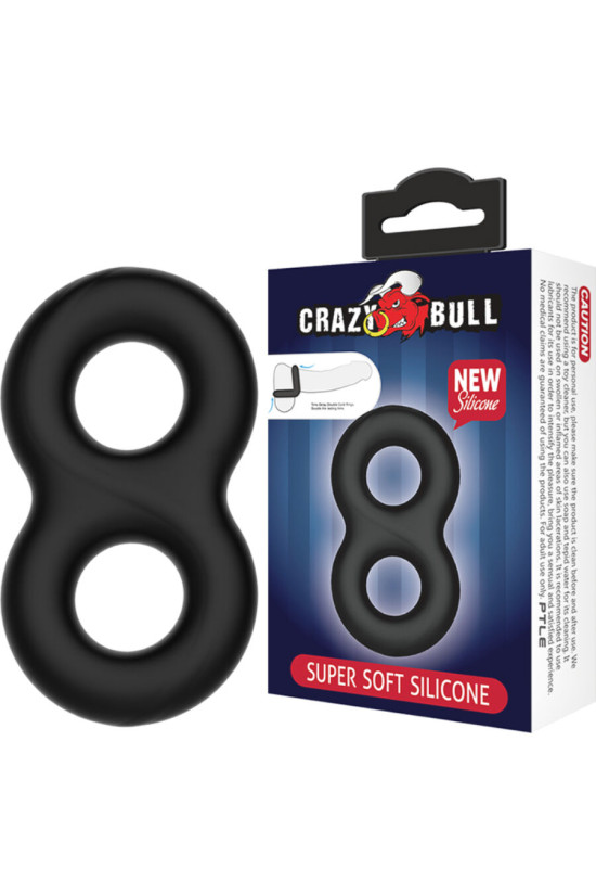 CRAZY BULL - ANELLO IN SILICONE DOPPIO INFINITO