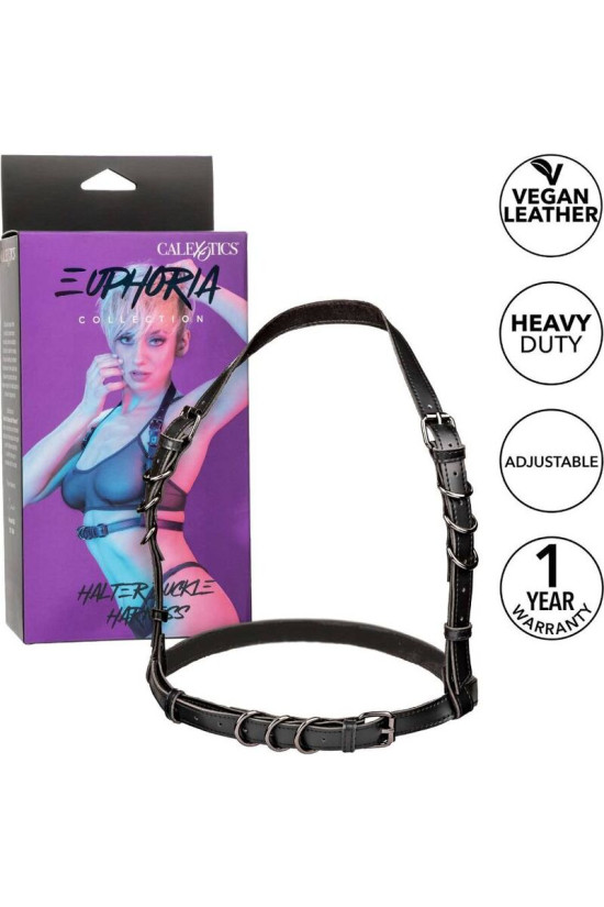 CALEXOTICS - EUPHORIA IMBRACATURA CON FIBBIA HALTER NERA