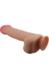 PRETTY LOVE - DILDO REALISTICO SLIDING SKIN SERIES CON VENTOSA SCORREVOLE DELLA PELLE FLESH 26 CM