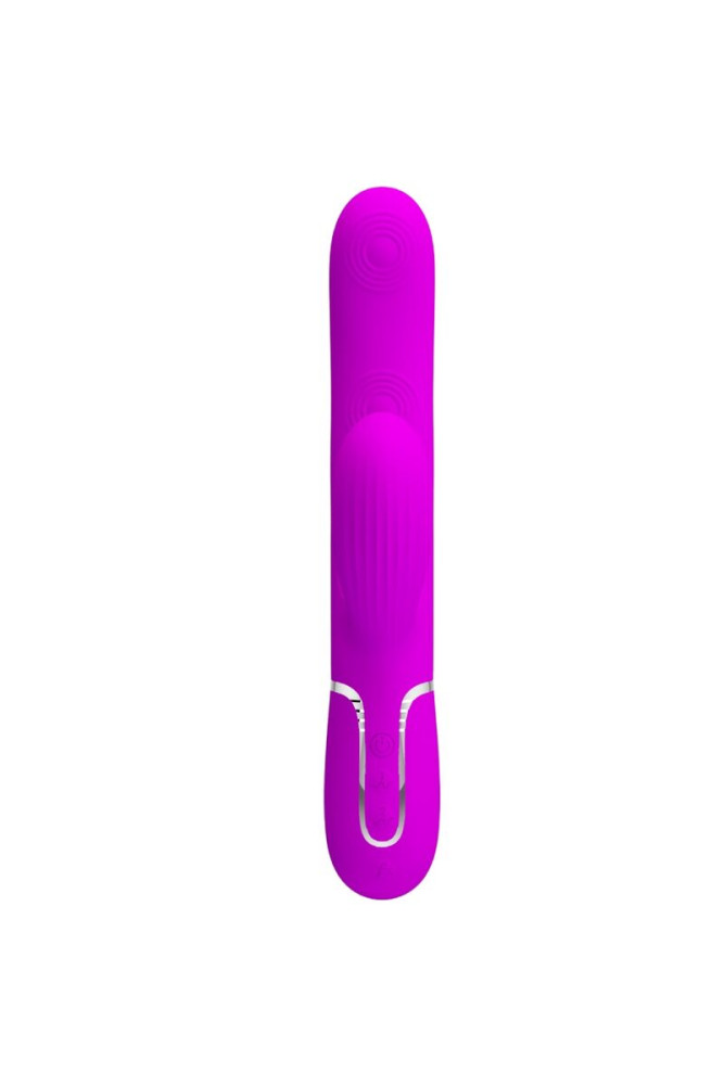 PRETTY LOVE - VIBRATORE MULTIFUNZIONE PERLITA 3 IN 1 G-SPOT VIOLA