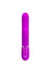 PRETTY LOVE - VIBRATORE MULTIFUNZIONE PERLITA 3 IN 1 G-SPOT VIOLA