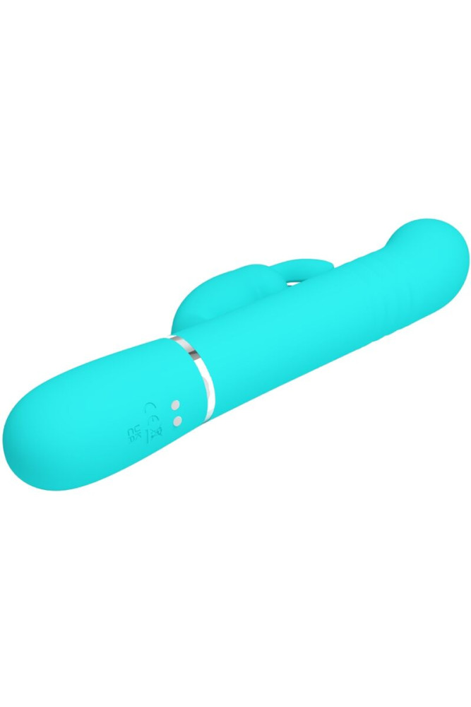 PRETTY LOVE - PERLE VIBRATORE COALE RABBIT VERDE ACQUA