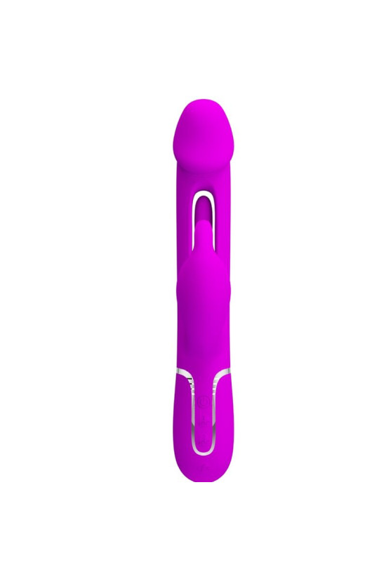 PRETTY LOVE - VIBRATORE DEJON RABBIT 3 IN 1 MULTIFUNZIONE FUCSIA