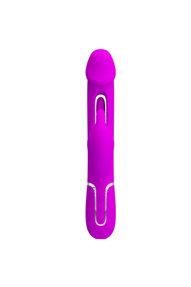PRETTY LOVE - VIBRATORE DEJON RABBIT 3 IN 1 MULTIFUNZIONE FUCSIA