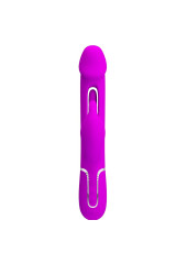 PRETTY LOVE - VIBRATORE DEJON RABBIT 3 IN 1 MULTIFUNZIONE FUCSIA