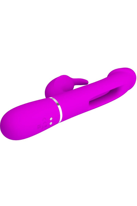 PRETTY LOVE - VIBRATORE DEJON RABBIT 3 IN 1 MULTIFUNZIONE FUCSIA