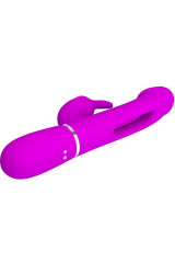 PRETTY LOVE - VIBRATORE DEJON RABBIT 3 IN 1 MULTIFUNZIONE FUCSIA