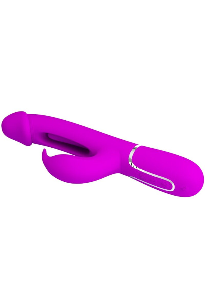PRETTY LOVE - VIBRATORE DEJON RABBIT 3 IN 1 MULTIFUNZIONE FUCSIA