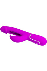 PRETTY LOVE - VIBRATORE DEJON RABBIT 3 IN 1 MULTIFUNZIONE FUCSIA