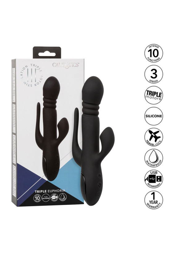 CALEXOTICS - VIBRATORE TRIPLE EUPHORIA NERO