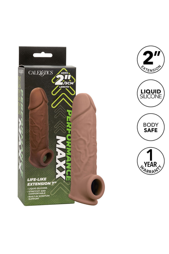 CALEXOTICS - PERFORMANCE MAXX LIFE-LIKE EXTENSION 7 PELLE MARRONE