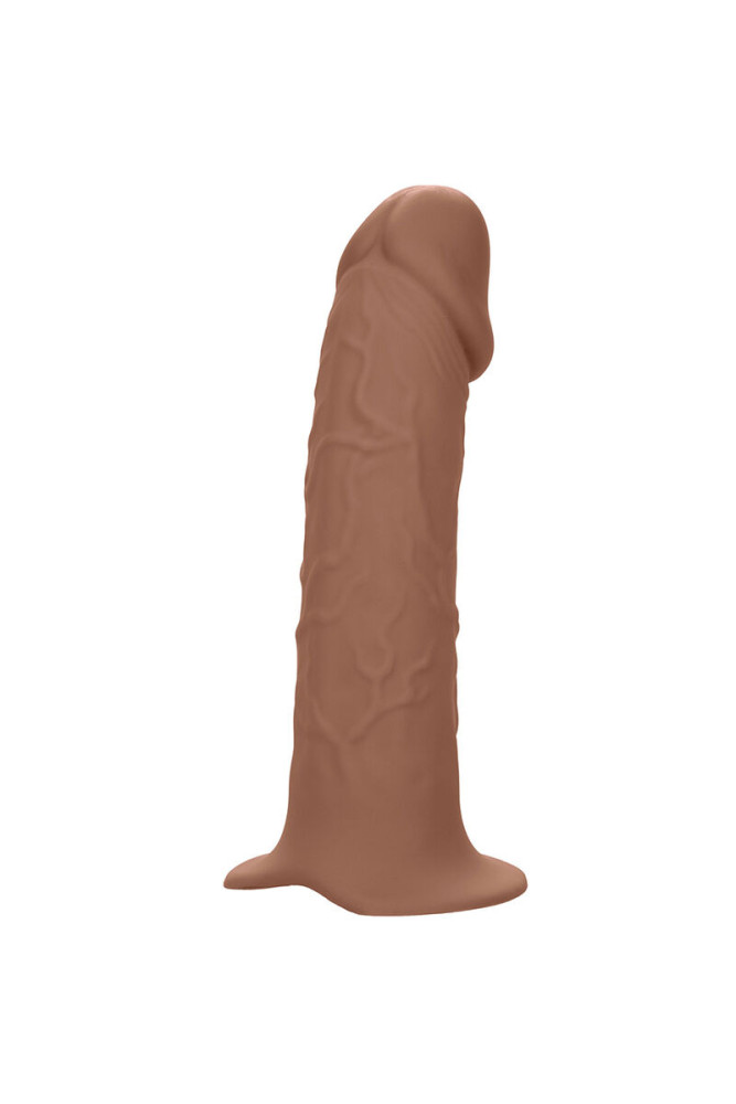 CALEXOTICS - ESTENSIONE REALE PERFORMANCE MAXX CON IMBRACATURA IN PELLE MARRONE