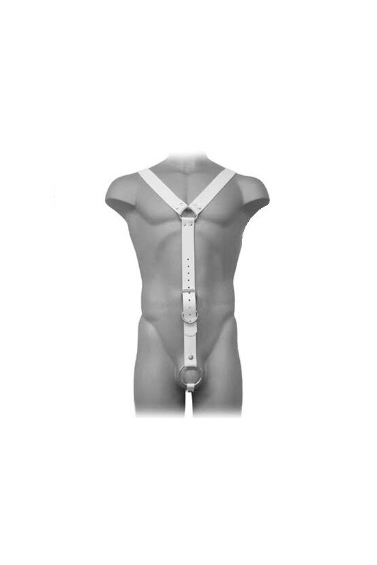 LEATHER BODY - IMBRACATURA UOMO BIANCO