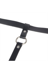 SUBBLIME - CATENA IN PELLE PER GAMBE NERA TAGLIA UNICA