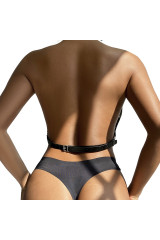 SUBBLIME - PETTORINA CON CATENE AD ANELLI GRANDI TAGLIA UNICA