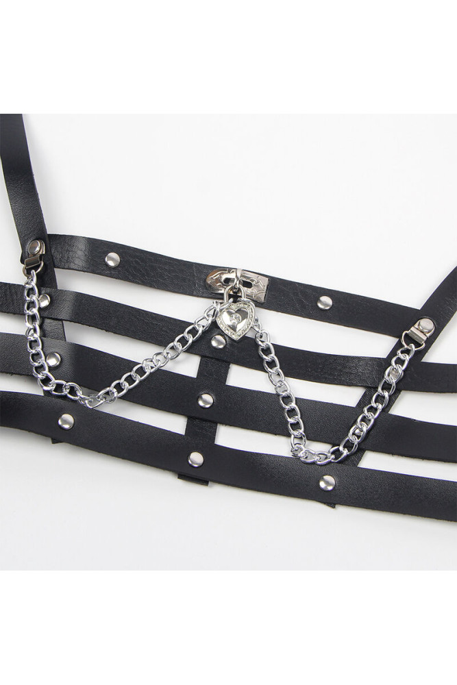 SUBBLIME - IMBRACATURA A CORSETTO CON CATENA DETTAGLIO TAGLIA UNICA