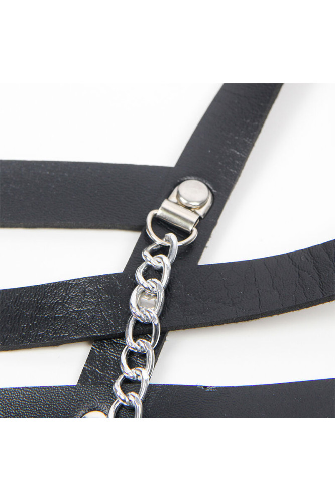 SUBBLIME - IMBRACATURA A CORSETTO CON CATENA DETTAGLIO TAGLIA UNICA