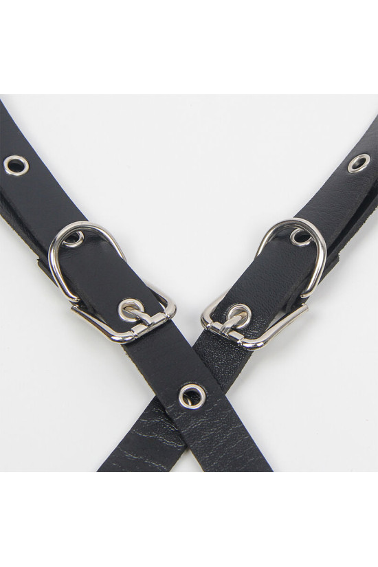 SUBBLIME - PETTORINA CON CINGHIE E CATENA DETTAGLI TAGLIA UNICA