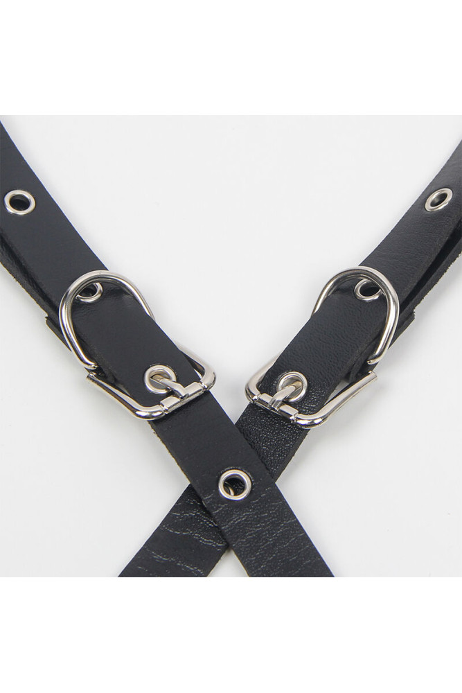 SUBBLIME - PETTORINA CON CINGHIE E CATENA DETTAGLI TAGLIA UNICA