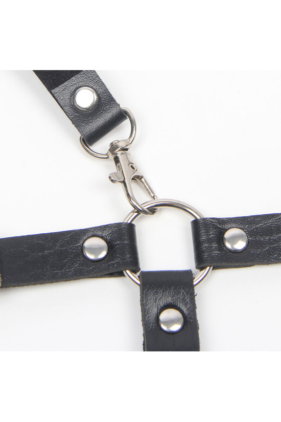 SUBBLIME - PETTORINA CON CINGHIE E CATENA DETTAGLI TAGLIA UNICA