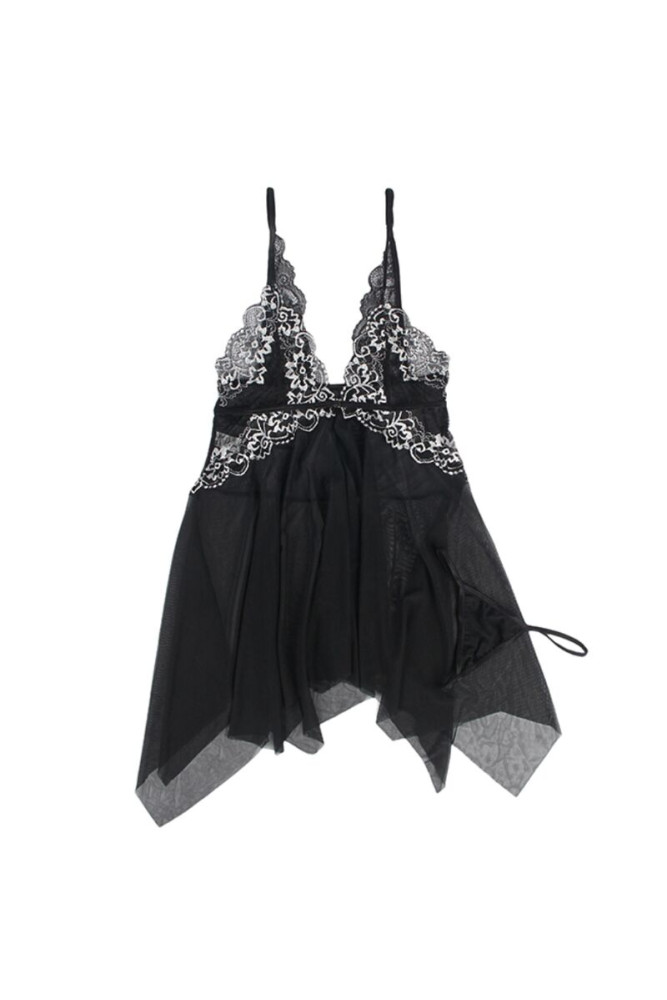 SUBBLIME - BABYDOLL IN TESSUTO TULLE PIZZO S/M