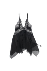 SUBBLIME - BABYDOLL IN TESSUTO TULLE PIZZO S/M