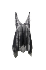 SUBBLIME - BABYDOLL IN TESSUTO TULLE PIZZO S/M