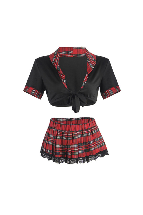 SUBBLIME - COSTUME SEXY DA SCUOLA CON TOP L/XL