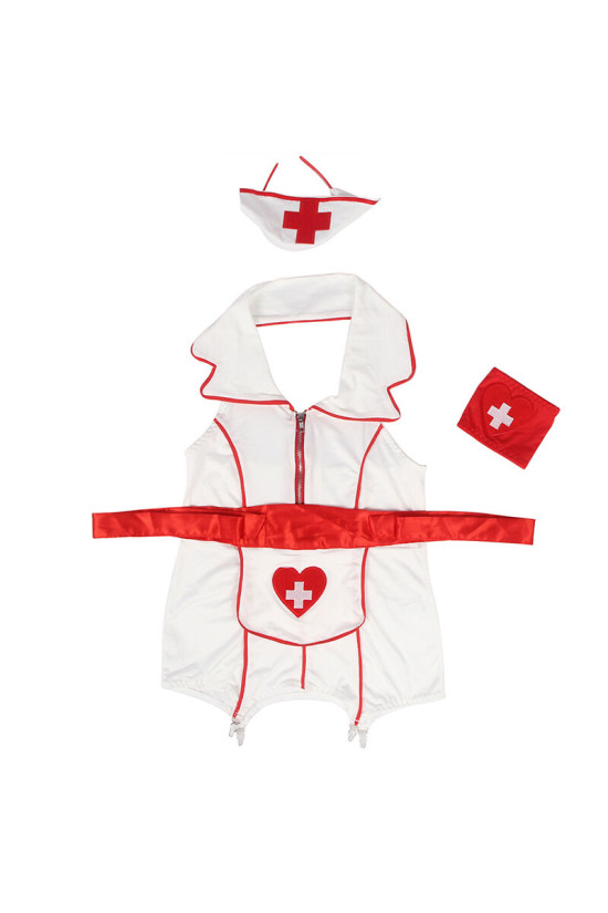 SUBBLIME - VESTITO COSTUME DA INFERMIERA SEXY L/XL