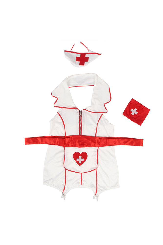 SUBBLIME - VESTITO COSTUME DA INFERMIERA SEXY L/XL