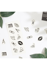 SECRET PLAY - SET DI 10 TATUAGGI TEMPORANEI DELLA COLLEZIONE CANDY