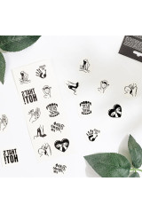SECRET PLAY - SET DI 10 TATUAGGI TEMPORANEI COLLEZIONE KINKY