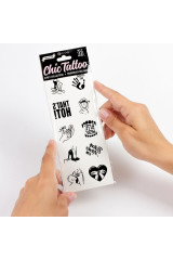 SECRET PLAY - SET DI 10 TATUAGGI TEMPORANEI COLLEZIONE KINKY