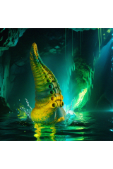 EPIC - DILDO TENTACOLO VERDE CETUS DI GRANDI DIMENSIONI