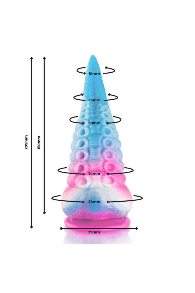 EPIC - DILDO CON TENTACOLI BLU PHORCYS GRANDE