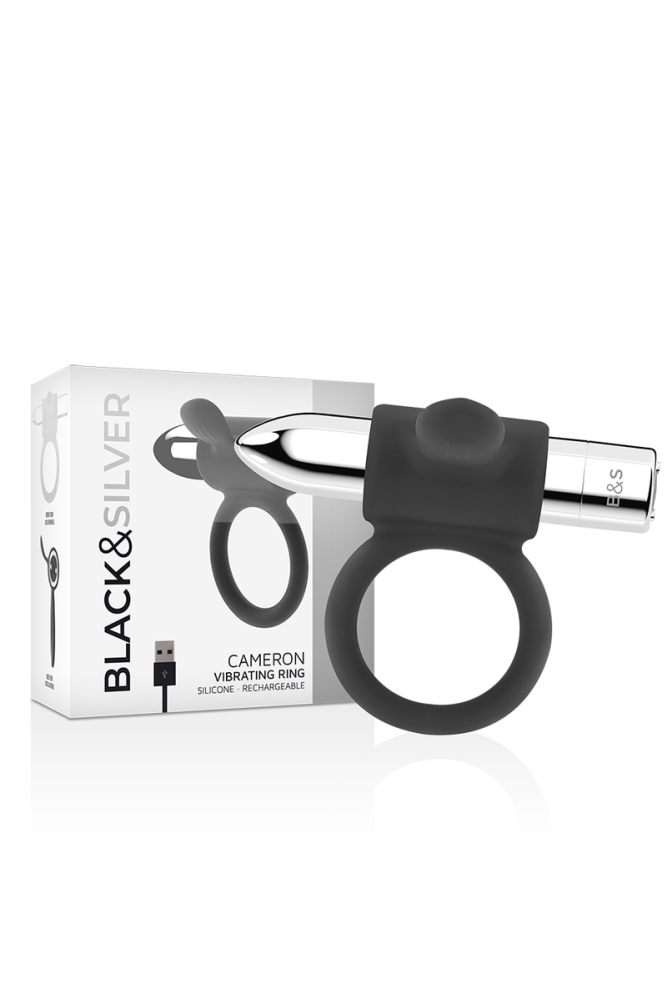 BLACK&SILVER - ANELLO RICARICABILE CAMERON ARGENTO