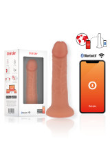 ONINDER - DILDO VIBRATORE MEDIO BOGOTÁ 9 VELOCITÀ NATURALE 20 CM -O- 4.2 CM - APP GRATUITA