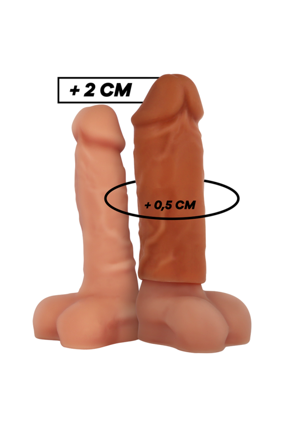 VIRILXL - ESTENSIONE DEL PENE IN SILICONE LIQUIDO V3 MARRONE