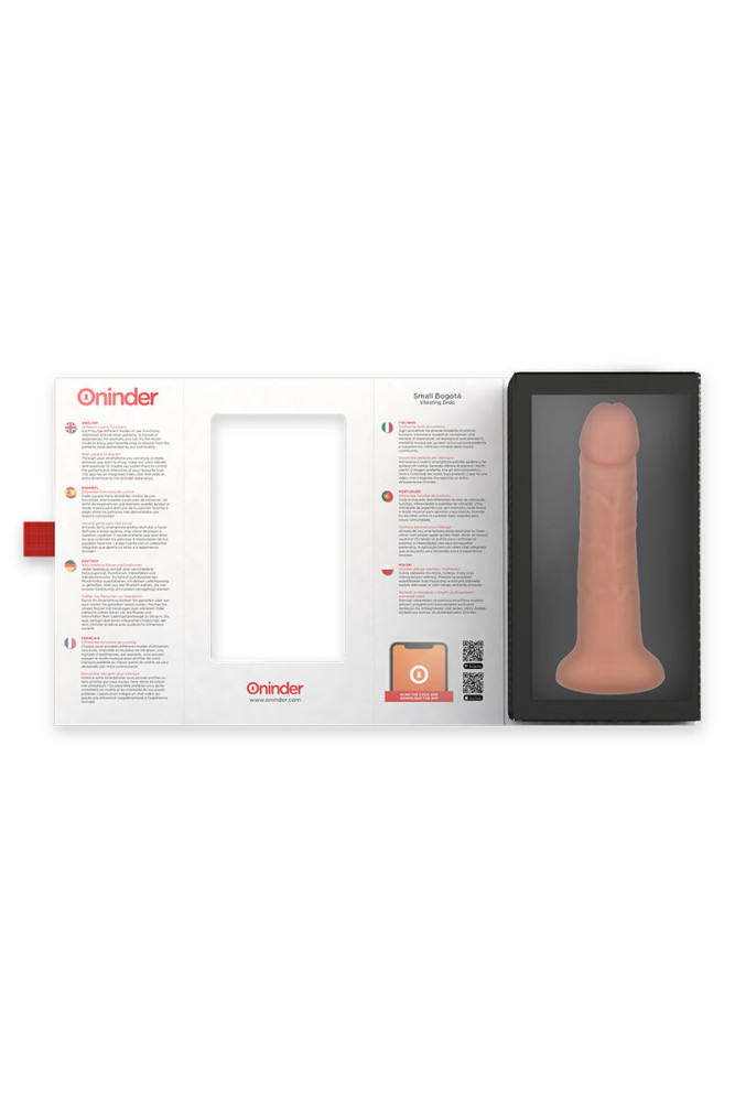 ONINDER - DILDO VIBRATORE PICCOLO BOGOTÁ 9 VELOCITÀ NATURALE 17.5 CM -O- 4 CM - APP GRATUITA