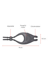 ONINDER - ANELLO VIBRATORE REGOLABILE RICARICABILE PAMPA CON STIMOLATORE CLITORIDE 10 VELOCITÀ - APP GRATUITA