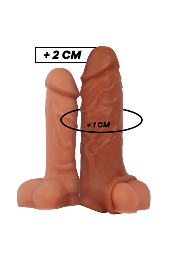 VIRILXL - ESTENSIONE DEL PENE IN SILICONE LIQUIDO V9 MARRONE